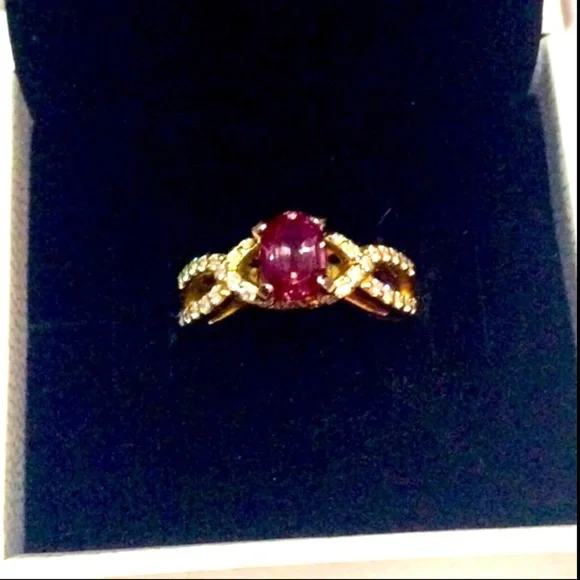 🌹FINAL PRICE REDUCTION $2000🌹 GIA CERTIFIED ALEXANDRITE AND DIAMOND RING - Picture 4 of 16